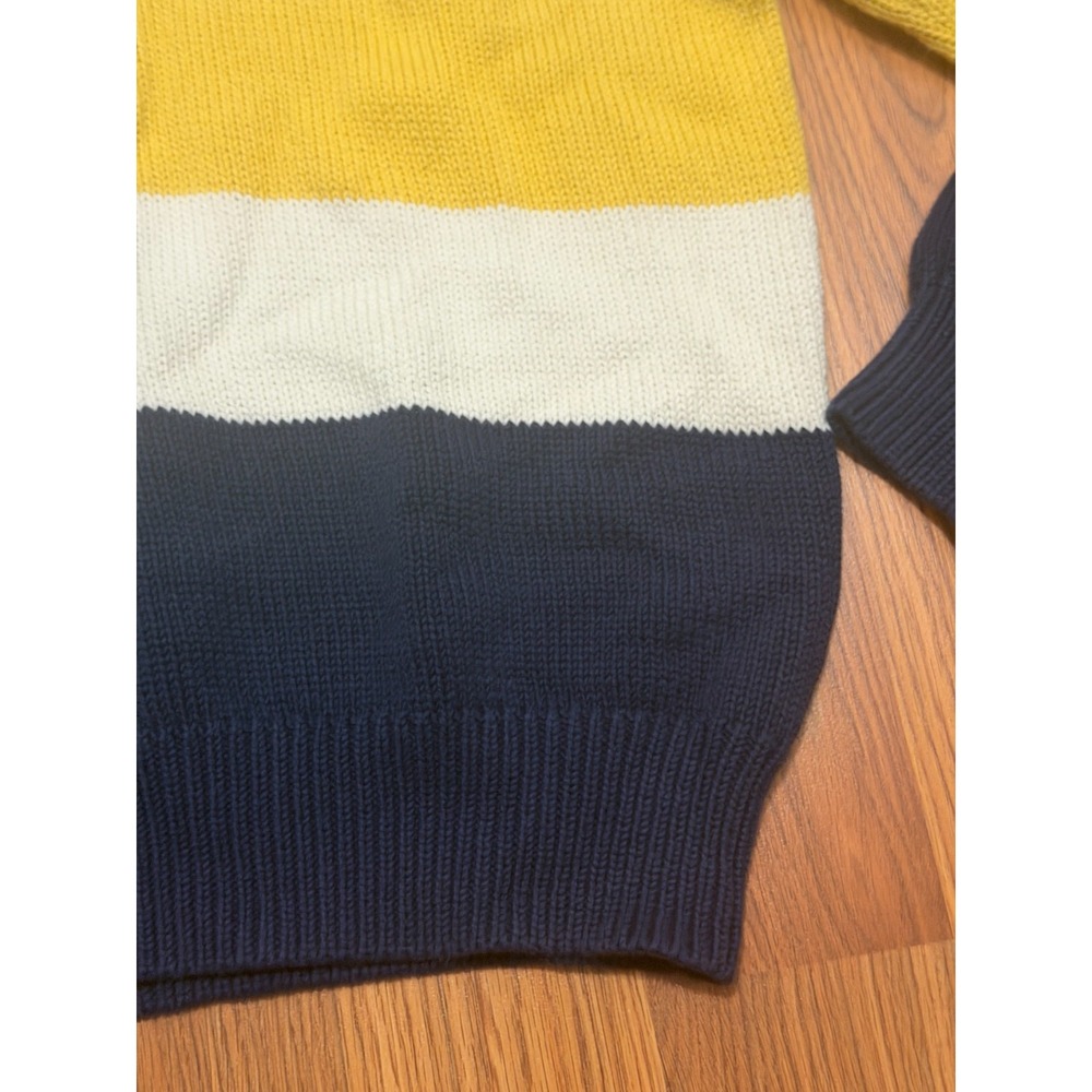 Polo Ralph Lauren Sweater Mens Extra Large Shawl Toggle Striped Cotton - Picture 6 of 12